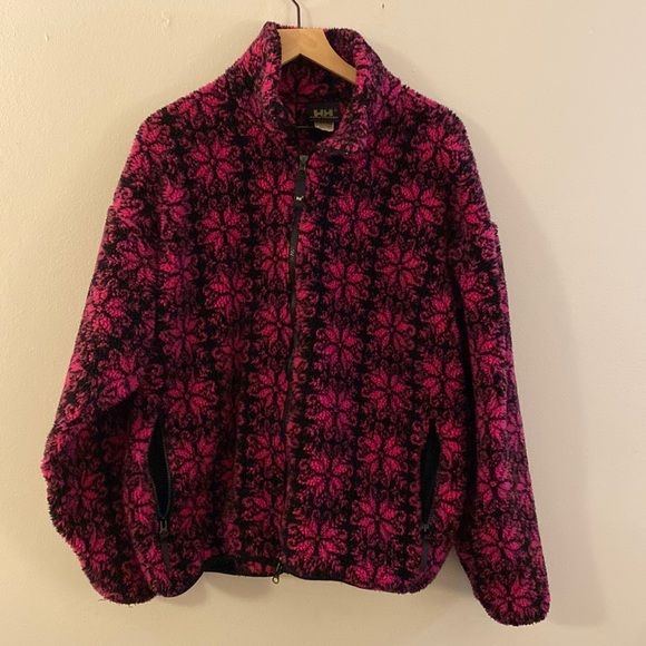 Helly Hansen Jackets & Blazers - Helly Hansen Vintage Deep Pile Sherpa Fleece Full Zip Jacket